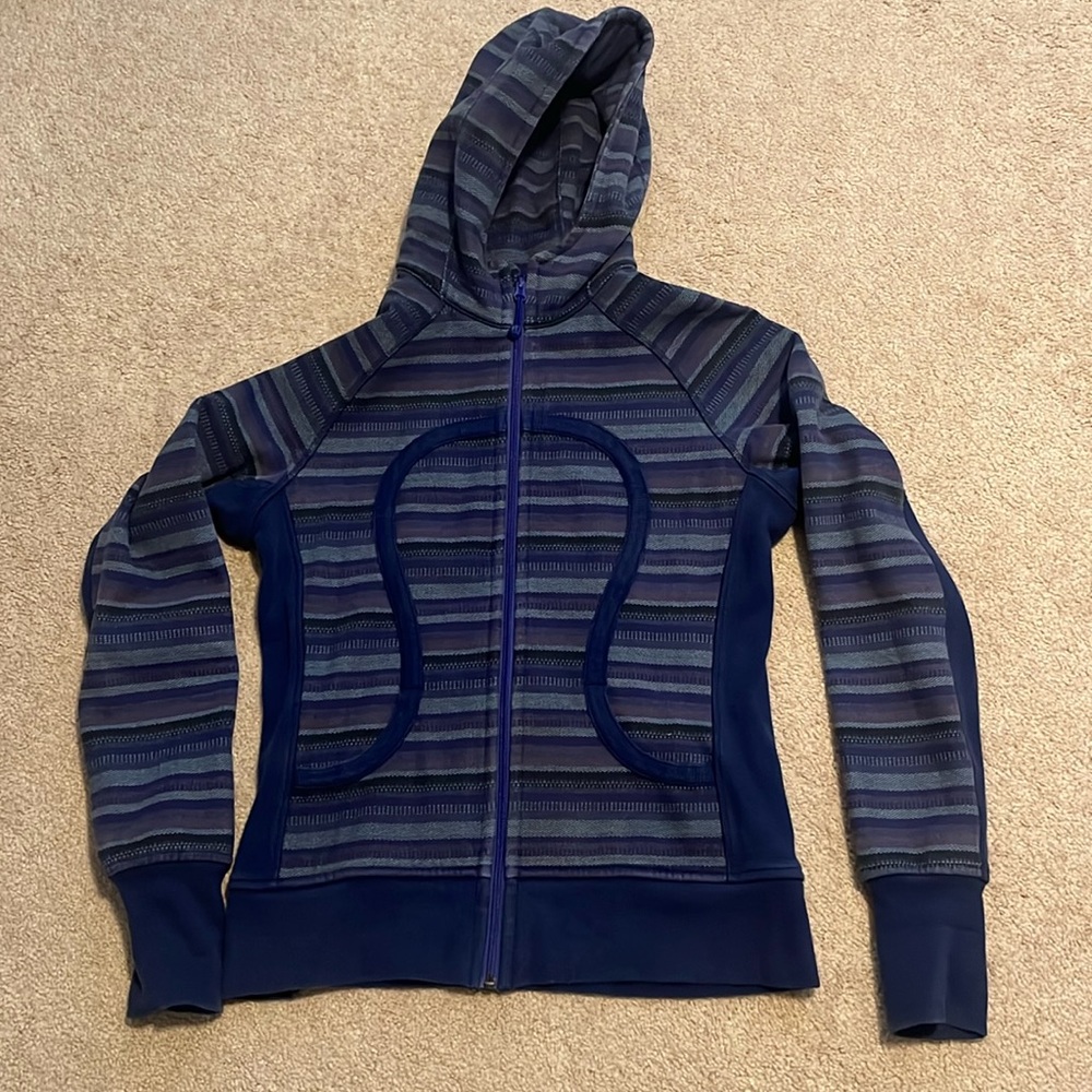 Lululemon Striped Scuba Hoodie